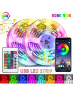 Tiras LED Inteligentes RGB APP Control 5V Baja Tensión Para Decoración De Hogar Fiesta TV Con Batería Cambio De Color - details 0