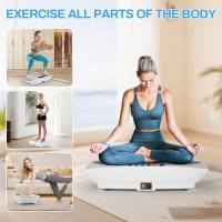 ALLINLIFE Máquina de ejercicios de placa de vibración, Máquina de drenaje linfático 150W , Placa de potencia de fitness, Tablero de pérdida de peso, Plataforma vibratoria de fitness, Gimnasio en casa agitador - details 4