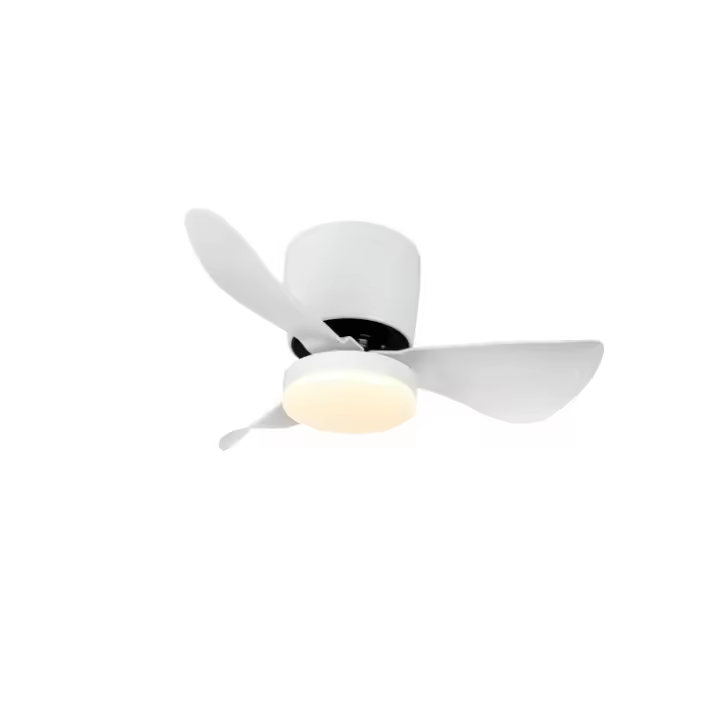LedHogar Ventilador de techo de Metal, Color Blanco, 3 aspas de ABS color blanco,  6 Velocidades, Luz LED 15W. Mando a distancia, 3 Tonos de color de luz (3000K-4500K-6000K), Regulable, Motor DC 30W . REF: 897 - 1