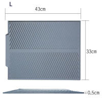 Alfombrilla De Drenaje Para Cocina De Silicona Grande Organizador De Trabajos Para Platos Y Cubiertos Alfombrilla De Secado Para Fregadero Estilo Europeo Eco-amigable - details 0