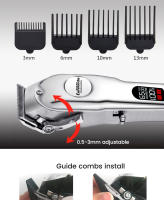 Cortador De Pelo Para Perros Profesional Recargable Todo Metal Trimmer De Gato Peluquería Para Puppies Bajo Ruido - details 9