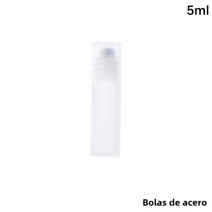 Botella De Perfume Recargable Vaciable De Plástico Y Acero Inoxidable 5/8/10ml Contenedor De Líquidos Para Aceites Esenciales - 1