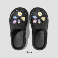 Nuevas zapatillas de verano para mujer con diseño de tiburón codicioso, suela gruesa, antideslizantes, para playa, Baotou - details 1