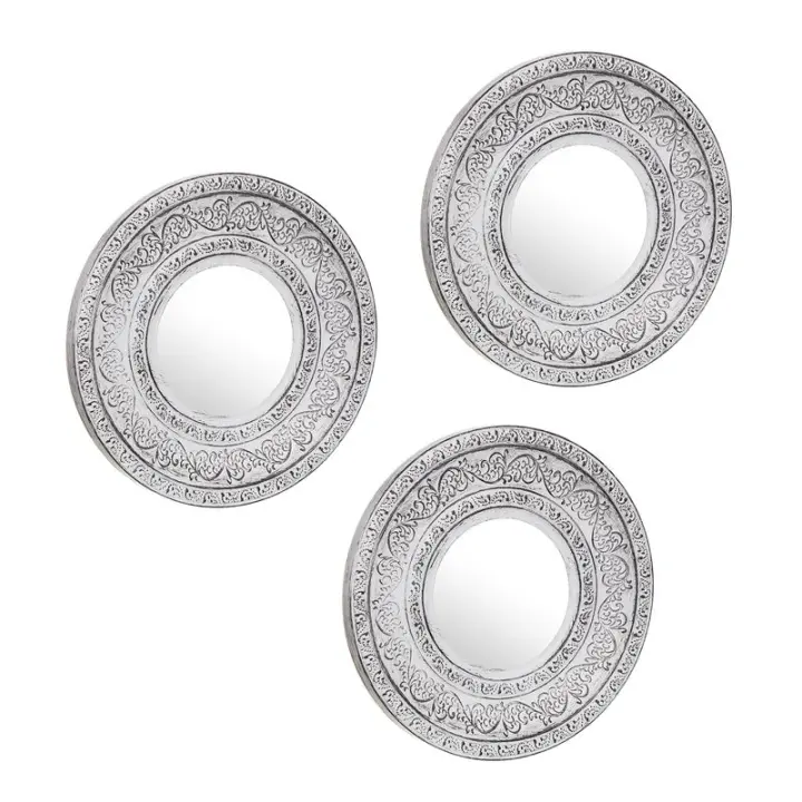 XOCOTŌ® Espejo Barroco de pared para colgar, Set de 3 Espejos Decorativos de Cristal con Marco de PVC - XOCOTO · Tu Hogar, Cleverly Simple - 1