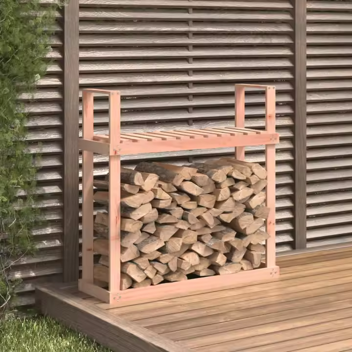 vidaXL Leñero de madera maciza de Douglas 110x35x108,5 cm - 1