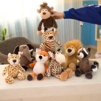Muñeco De Peluche Realista León Mono Elefante Gacela Zorro Zorro Fox Animales Del Bosque Juguetes Para Niños Regalo De Cumpleaños - details 10