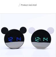 Reloj De Alarma Digital LED Con Función Snooze Y Carga USB Mini Ratón Electrónico Decorativo Para La Habitación Incluye Cable De Carga - details 5
