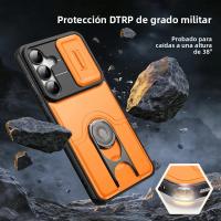 Nueva Funda Multifuncional Para Samsung Galaxy A57 A56 A16 A17 A26 A35 A55 A36 A37 Con Anillo De Metal Soporte Lente Deslizante Protector De Teléfono - details 5