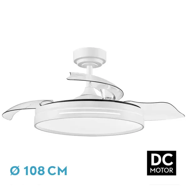 Ventilador DC 72w Micenas Blanco - 1