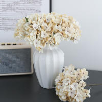 Hiedra Artificial De Otoño Estilo Retro Para Decoración De Mesa De Comedor Hogar Boda Hotel Flor De Imitación De Seda Hydrangea - details 2