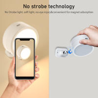 Lámpara De Pared LED Rotativa 360 Grados Con Control Remoto Y Luz Nocturna Recargable Por USB Magnética Para Armario - details 4
