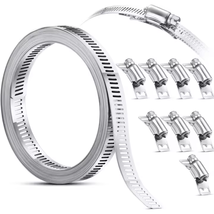Abrazaderas de manguera, abrazaderas de manguera ajustables del acero inoxidable 304 - 1