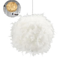 Lámpara De Pluma Moderna LED Para Decoración De Habitación Y Sala De Exhibición Iluminación Blanca Para Bodas Y Casas - details 1