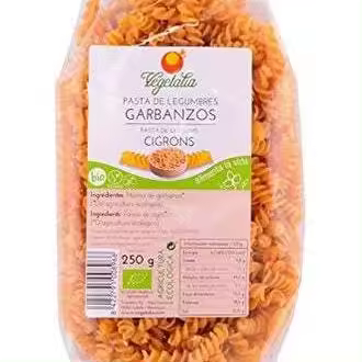 Vegetalia Espirales Garbanzos Bio S/G 250G - 1