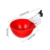 Kit De Alimentador Automático Para Pollos 4PCS Tazas De Bebida Para Pato Ganso Gallo Pato Doméstico Y Pollo Silvestre Suministros De Riego Y Alimentación - details 1