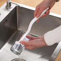 Cepillo De Limpieza Para Botellas De Leche Y Tubos De Vidrio Con Mango Largo Herramienta De Cocina Plástica Para El Hogar - details 2