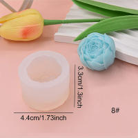 Molde De Vela Floral En Silicona Para Artesanía DIY Molde De Hojas Y Pétalos Para Sabão De Mão Ornamento De Gesso Para Decoração De Carro - details 4