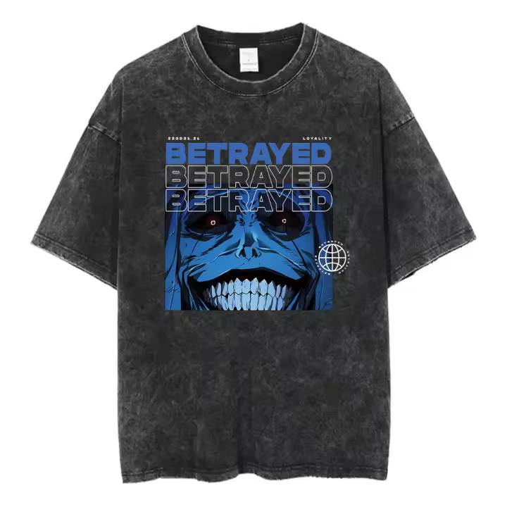 Camiseta Anime Solo Leveling Para Hombres Vintage Pesada Algodón Estilo Deportivo Acido Lavado Baggy Tees Unisex - 1