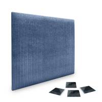 DHOME Juego de Paneles Tapizados en Pana Pack Autoadhesivos para Pared Acústicos Absorbentes Protección Segunda Gama de Colores - details 1