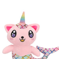 Muñeco De Peluche De 28cm En Forma De Sirena Gato Juguete Suave De Peluche Para Decoración De Habitación De Niños Regalo De Cumpleaños - details 4
