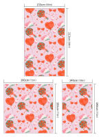 Mantel Romántico De Día De San Valentín 1pc Apto Para Restaurantes Estudios Mesas De Café Y Salones Material Poliéster Impermeable Estilo Coreano - details 0