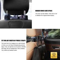 Gancho para reposacabezas de coche con soporte para teléfono,Ganchos para asiento de coche para Cartero y bolsos - details 2