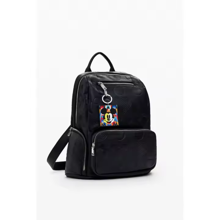 DESIGUAL AKP04_2000 Bolsos sport de mujer 35196 25V MOCHILA BOLSILLO BLACK - 1