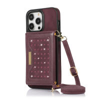 Funda De Cuero Brillante Para iPhone 14 15 16 pro 16E XR XS 11 12 13 pro Max 7 8 plus SE Con Bloqueador RFID Y Porta Tarjetas - details 12