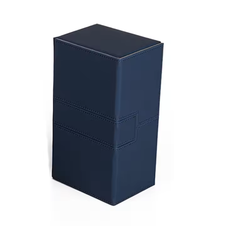 Ultra 200+Cards Deck Box PU Leather Cards Deck Case para Magicalalal the Cards MGT//Juegos de reunión,Azul - 1
