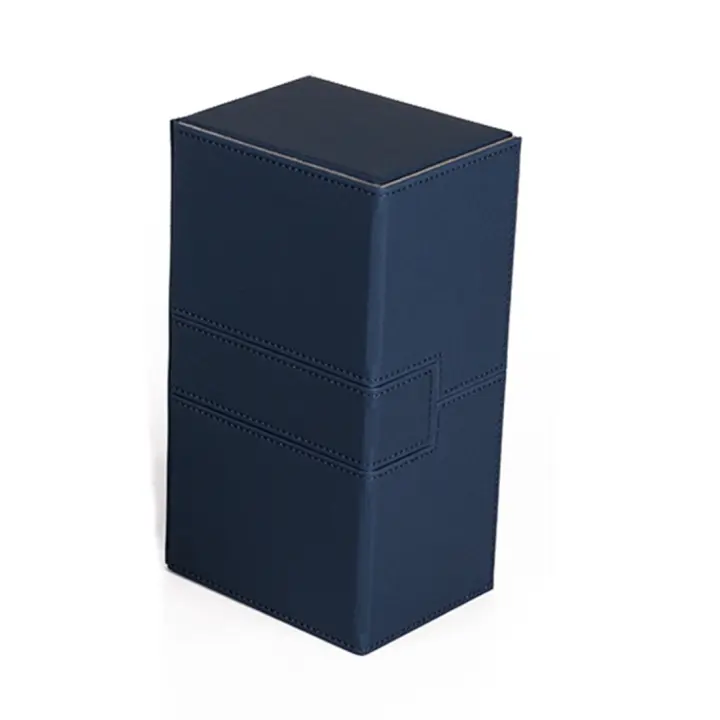 Ultra 200+Cards Deck Box PU Leather Cards Deck Case para Magicalalal the Cards MGT//Juegos de reunión,Azul - 1