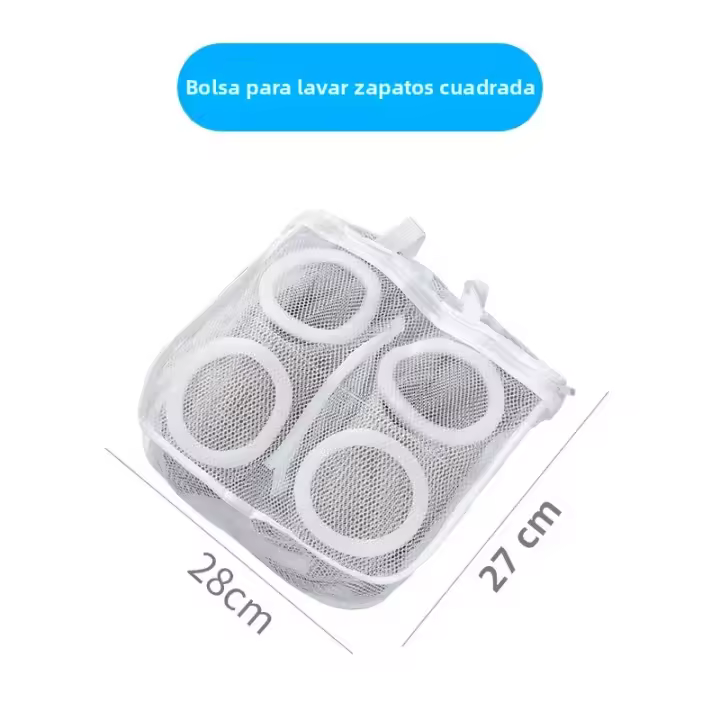 Bolsa De Lavar Zapatillas Malla Especial Para Máquina De Lavar Protección Anti-deformación Para Viaje Y Almacenamiento De Zapatos - 1