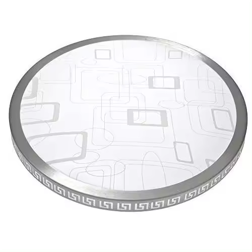 Plafón LED redondo moderno de 30W, plafón LED ultra delgado a cuadros 40cm 2700LM 6500K blanco natural, plafón LED dormitorio cocina sala de estar - 1