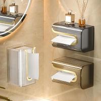 Caja De Pañuelos De Lujo Montada En La Pared De Acrílico Transparente Dispensador De Papel Para Baño Y Mesa - details 0