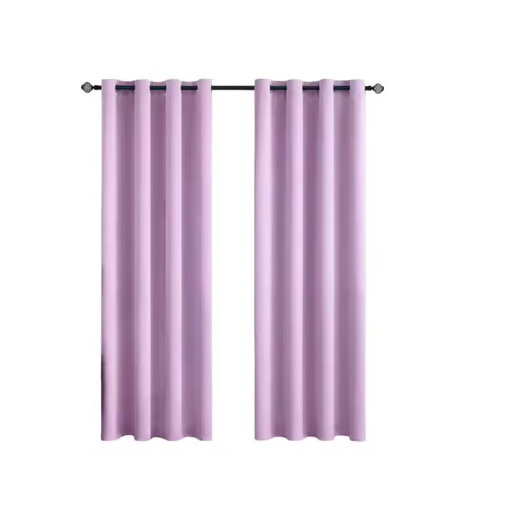 Cortinas de Tela Lisa  de 140x260cm, Cortina Semi Transparente, con 13 Colores Disponible, material 100% Poliéster de Calidad y Resistencia, Cortina Para Salón Dormitorio y Oficina, Moderna Decorativa, Envío desde españa. - 1