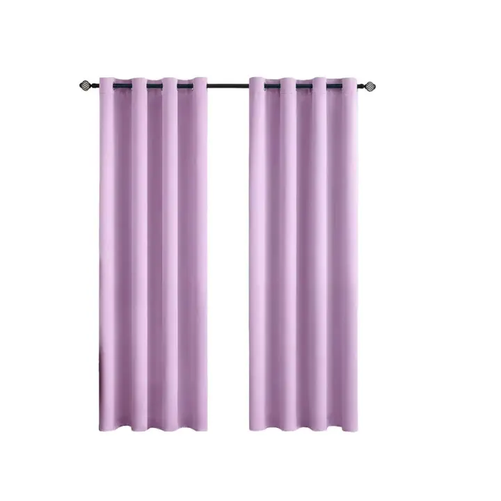 Cortinas de Tela Lisa  de 140x260cm, Cortina Semi Transparente, con 13 Colores Disponible, material 100% Poliéster de Calidad y Resistencia, Cortina Para Salón Dormitorio y Oficina, Moderna Decorativa, Envío desde españa. - 1
