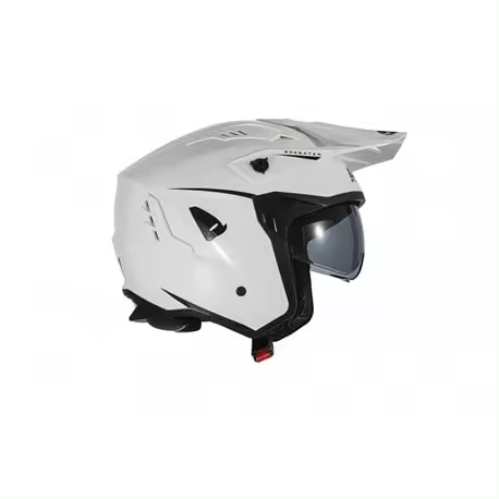 Casco Jet UFO Sheratan Trail blanco brillo solido - 1