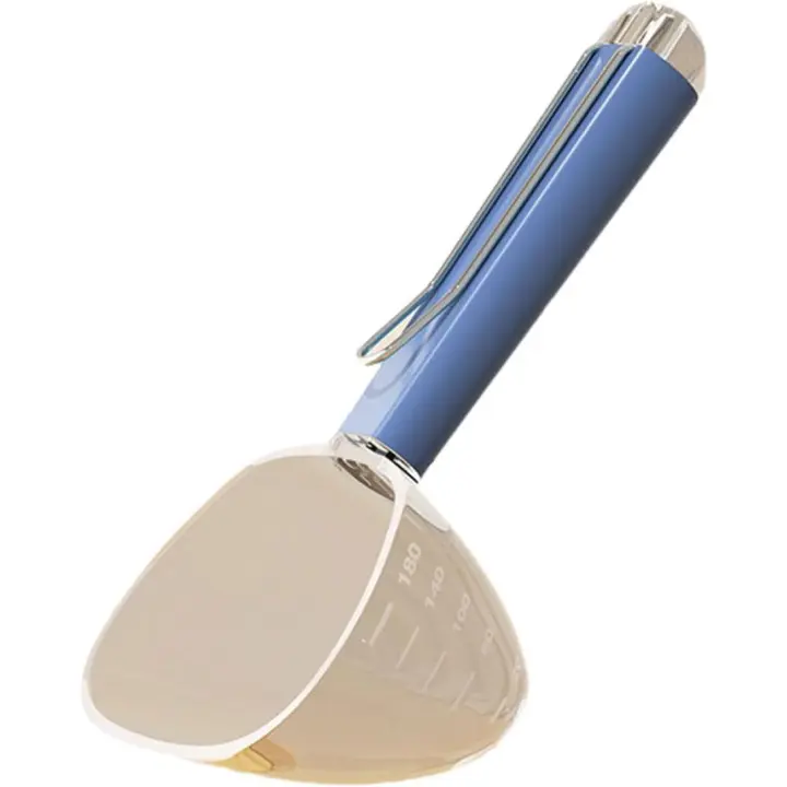 Cuchara de comida con control de porciones preciso para perros y gatos, cucharas de medición precisas para alimentos secos, arroz, azul - 1