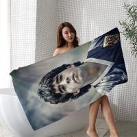 Toalla De Playa Absorbente Y Suave Para Niños Con Estampado De Diego Maradona Art Anime Toalla De Baño Rectangular Para Viajes Camping Gimnasio Tamaño 30x60 Cm - details 4