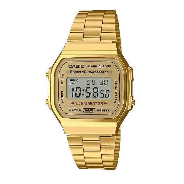 Reloj Casio Unisex Vintage A168WG-9 Estilo Casual y Elegante con Correa de Acero Inoxidable - 1