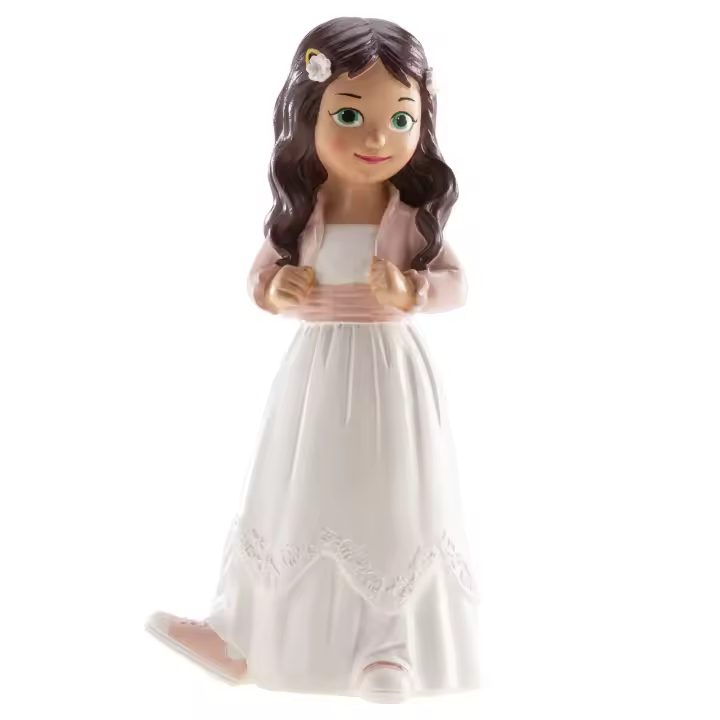 Figura comunión niña PARA TARTA PRIMERA COMUNION DECORACION CONFIRMACION CUMPLEAÑOS  ADA Y SUS DETALLES - 1