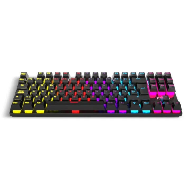 Teclado Gaming Krom Kasic TKL Rainbow RGB Red Switch USB - Formato TKL - Compatible con Windows - 1