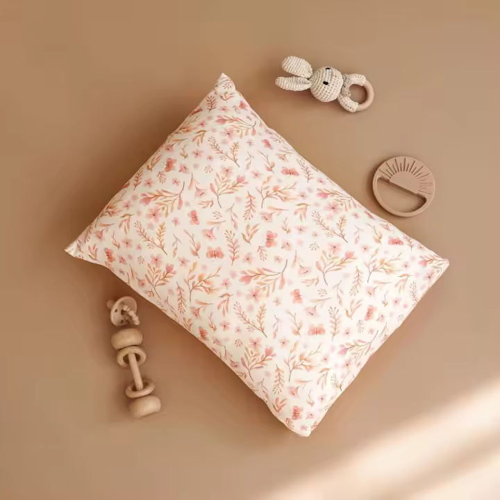 Funda de almohada para bebé, suave y elástica, agradable para la piel, extraíble y lavable, tipo sobre, para viaje. - 1