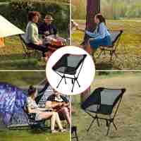 Folding Chair Ultralight Detachable Outdoor Portable Lightweight Chair Folding Extended Seat Fishing Camping Home BBQ Garden Hiking - details 2