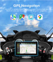 Pantalla Táctil IPS De 7" JMCQ Para Motocicleta Con DVR Dashcam Wireless Carplay Android Auto Cámara Frontal Y Trasera Grabadora Impermeable IPX7 - details 7