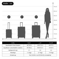 Equipaje Carro Rígido with 4 Rueda 360 ° | Maleta de Mano Cabin Homologada (70x46,5x32,5 cm) | Material Resistente ABS + Cerradura Aduanera TSA | Ideal para Viajeros Falta-Diseño Moderno y LIGO - details 6