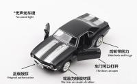 Modelo De Coche De Metal Chevelle SS Camaro 1969 En Escala 1:36 Color Mate Negro Para Coleccionistas Y Juguetes A318 - details 12