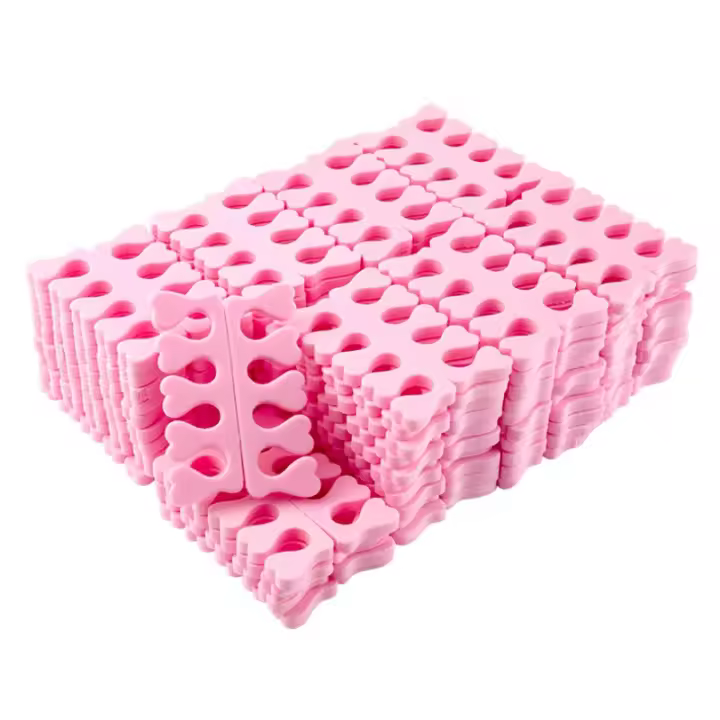 200pcs Pack Separadores De Dedos Para Uñas Y Pies Esponja Suave Herramientas De Belleza Para Esmalte De Gel UV Manicura Y Pedicura - 1