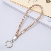 Lanyard De Lujo Para Móvil Con Diamantes Llavero De Cadena De Equipaje Colgante DIY Antipérdida Para Adultos Material De Poliéster - details 2