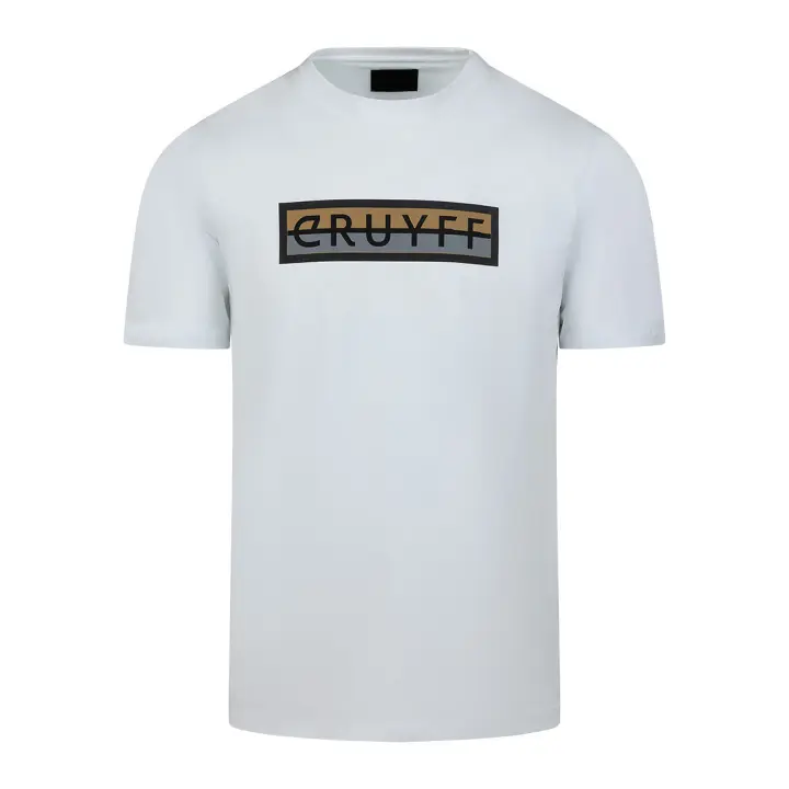 Cruyff Camiseta Hombre Modelo ID CA251059-160 White/Gold. - 1