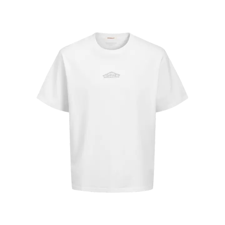 Jack & Jones Capulco Back Tee Camiseta Color Blanco Brillante - Combinable, Suave Y Elástico - 1